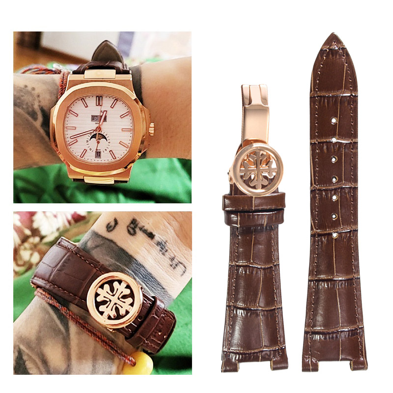 Patek Philippe Watch Nautilus - Cinturino per orologio in pelle da