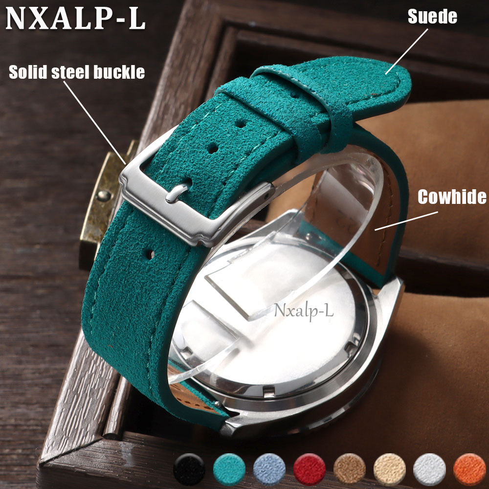 Suede Strap Watch - Cinturino per Orologio in Pelle Scamosciata