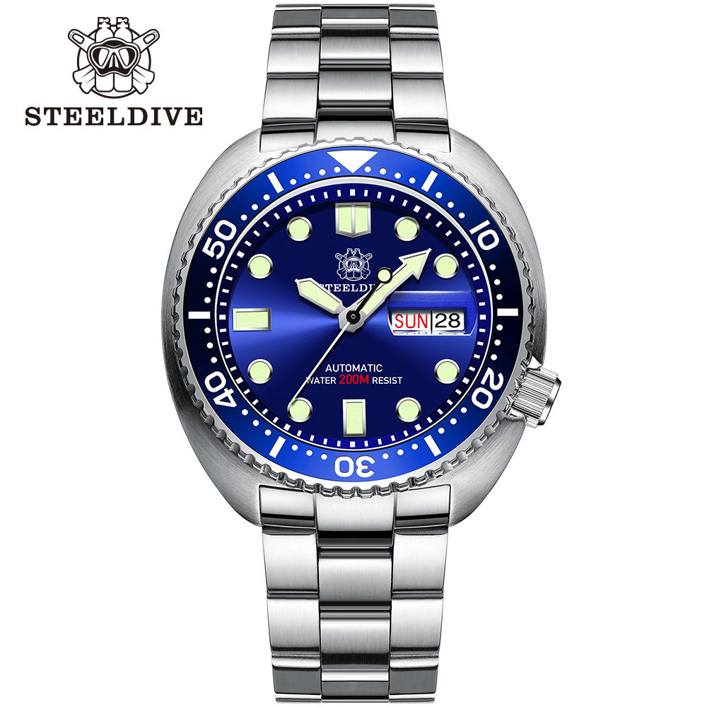 Seiko Watch Prospex - STEELDIVE Marca SD1972 Vetro zaffiro da