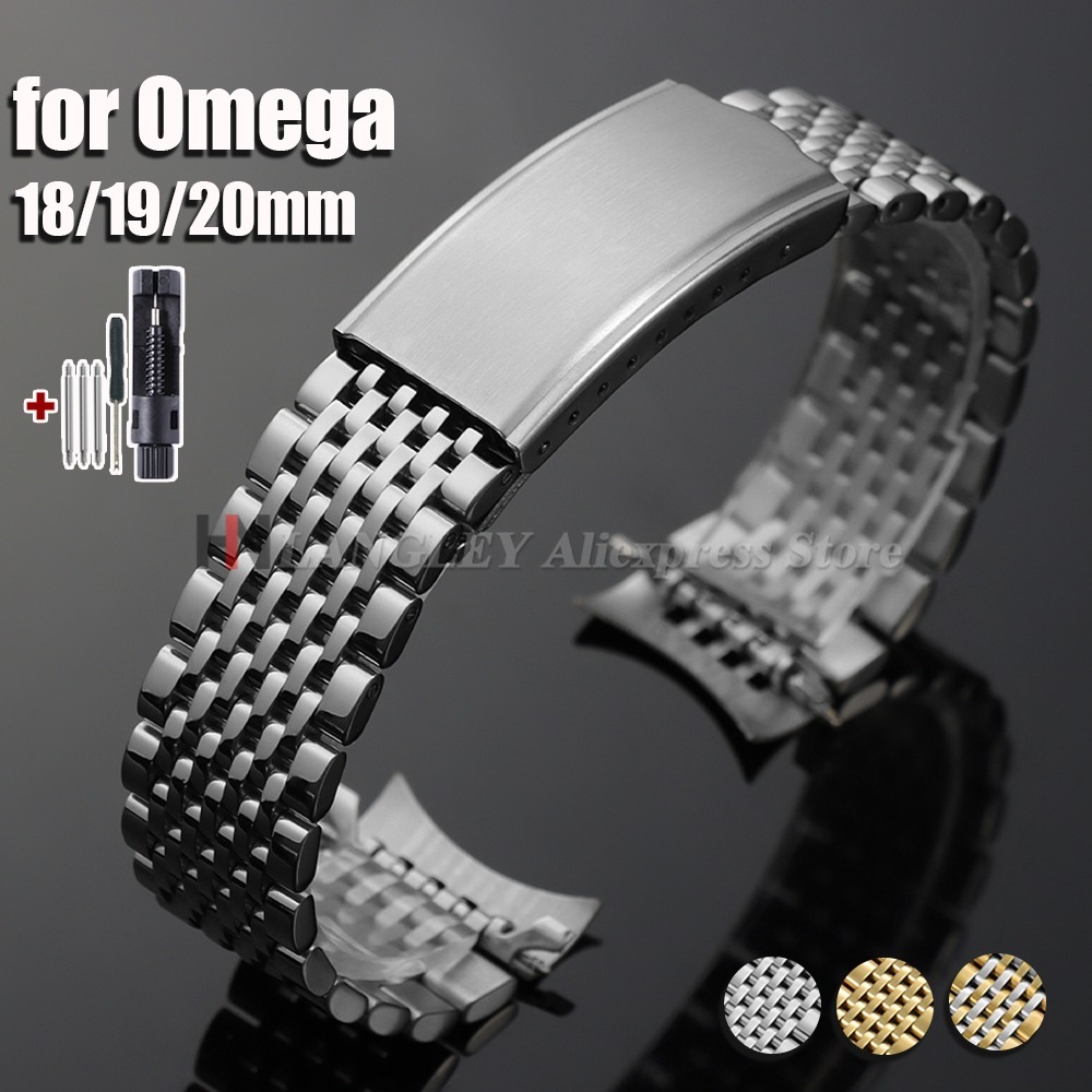 Omega Watch Speedmaster - Cinturino per Orologio in Acciaio Inossidabile