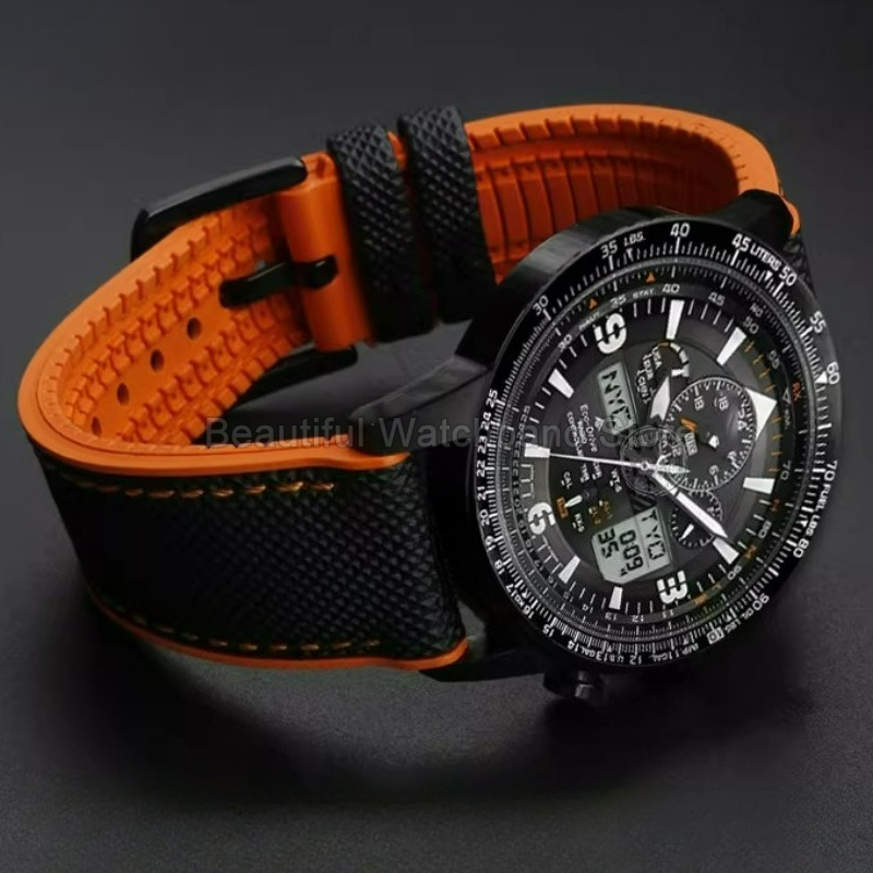 Citizen Watch Promaster - Cinturino per Orologio in Silicone Fluororubber