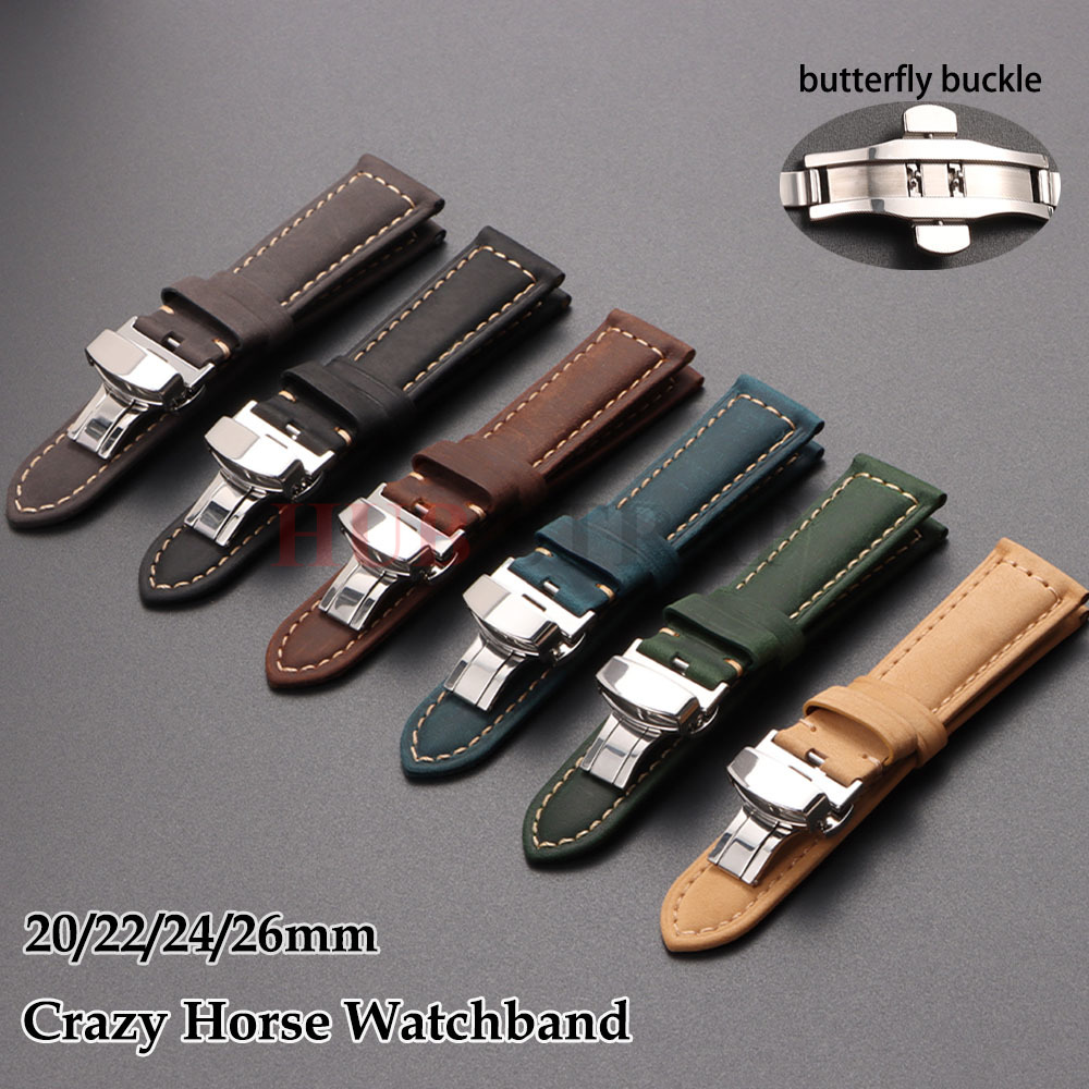 Suede Strap Watch - 20mm 22mm 24mm 26mm cinturino in