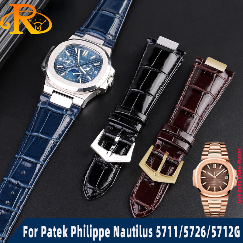 Patek Philippe Watch Nautilus - Cinturino per orologio in vera pelle