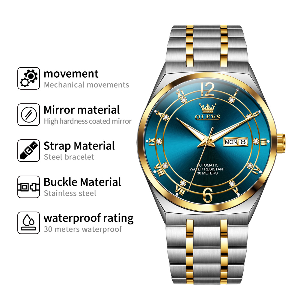 Orologio OLEVS da uomo, orolog - Rolex Watch Datejust recensione e prezzo