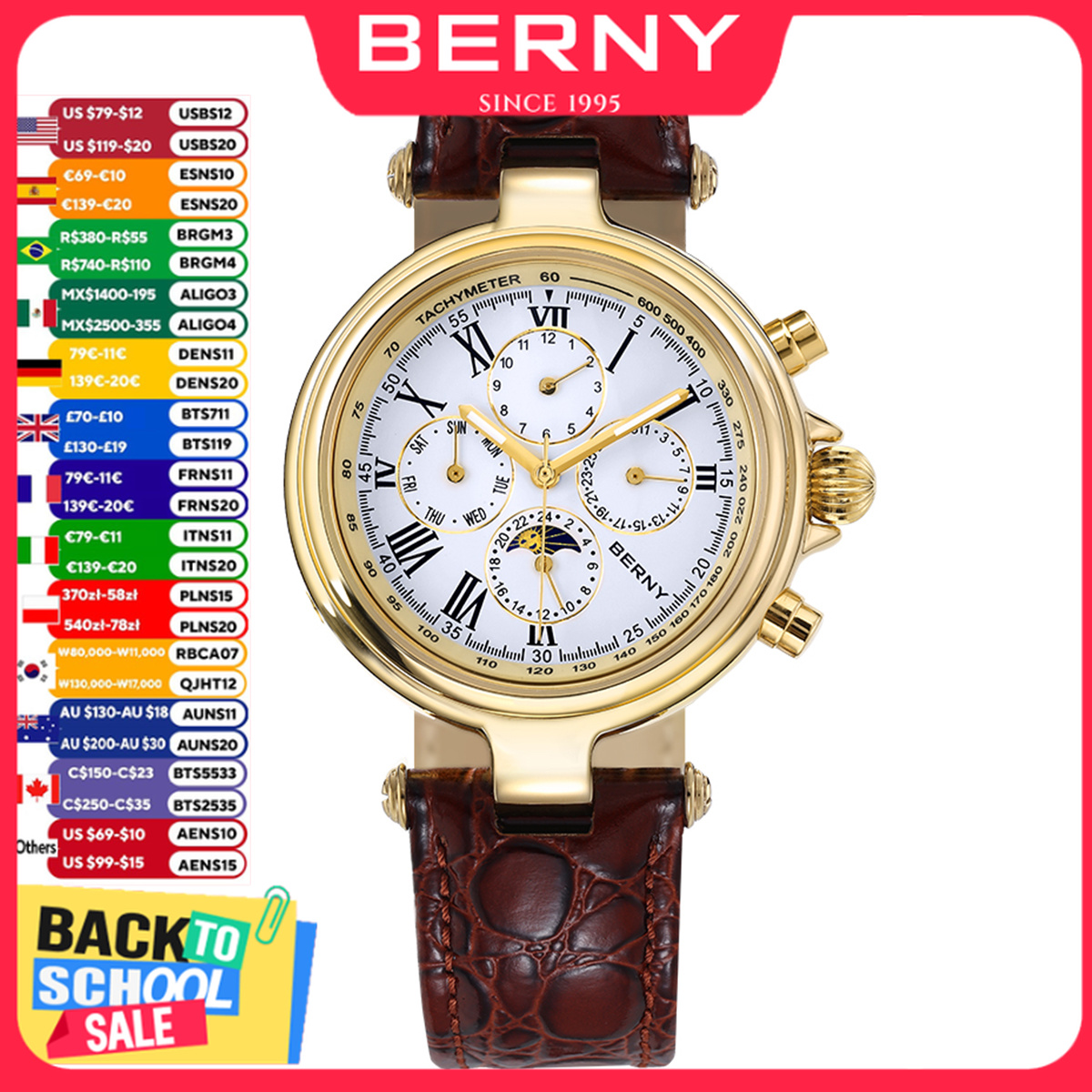 BERNY Orologio da uomo automat - Seiko Watch Prospex recensione e prezzo