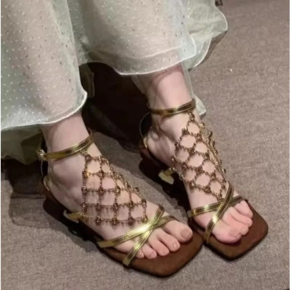 Sandali Romani da Donna con Ta - Mesh Strap Metal recensione e prezzo